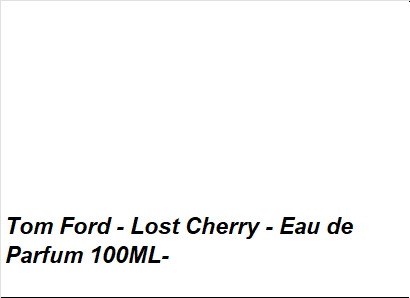 Tom Ford Lost Cherry Eau de Parfum 100ml