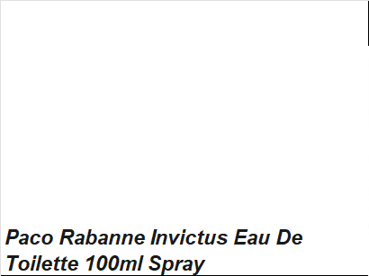 Paco Rabanne Invictus Eau de Toilette 100ml Spray – Men's Fragrance