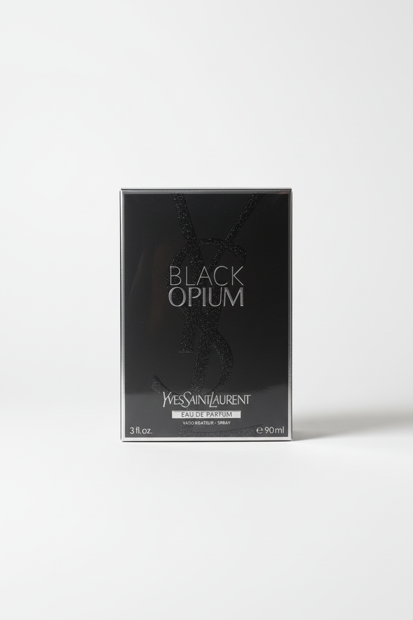 YSL Black Opium White Background